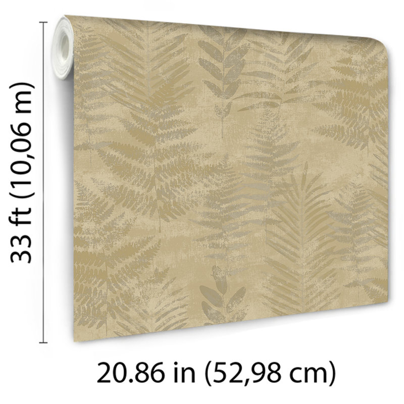 Papier peint Fern Fernon, Tan