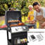 Barbecue au propane liquide à 2 brûleurs autoportant sans pot 20000 BTU avec armoire