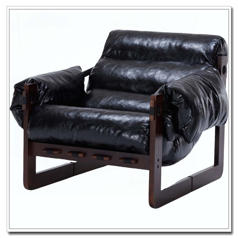 Chaise longue de style médiéval moderne, Noir antique