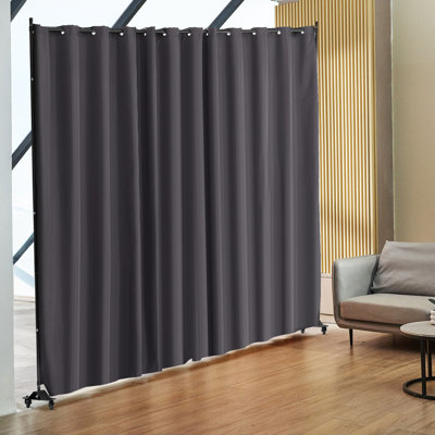 Room Divider Portable Panel Room Divider with Wheels Privacy Screen