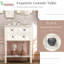 Console étroite, canapé mince avec trois tiroirs de rangement et tablette inférieure pour le salon, assemblage facile-303810946-303810948-303810970-303810975