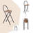 Anastice Counter Stool with Metal Frame