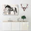 Horse by Jin Nong - Wrapped Canvas Painting-55359536