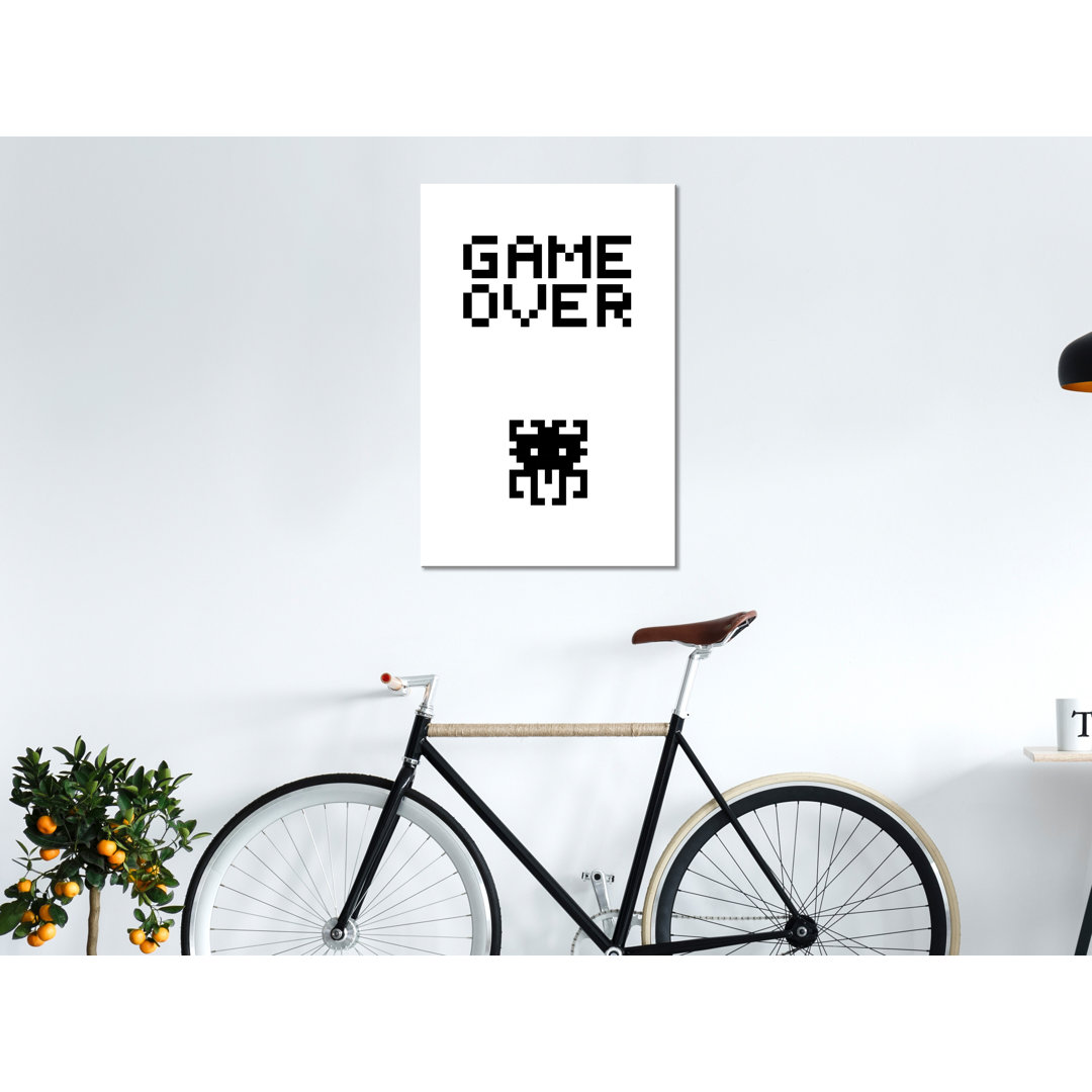 Leinwandbild – Game Over (1 Teil) Vertikal