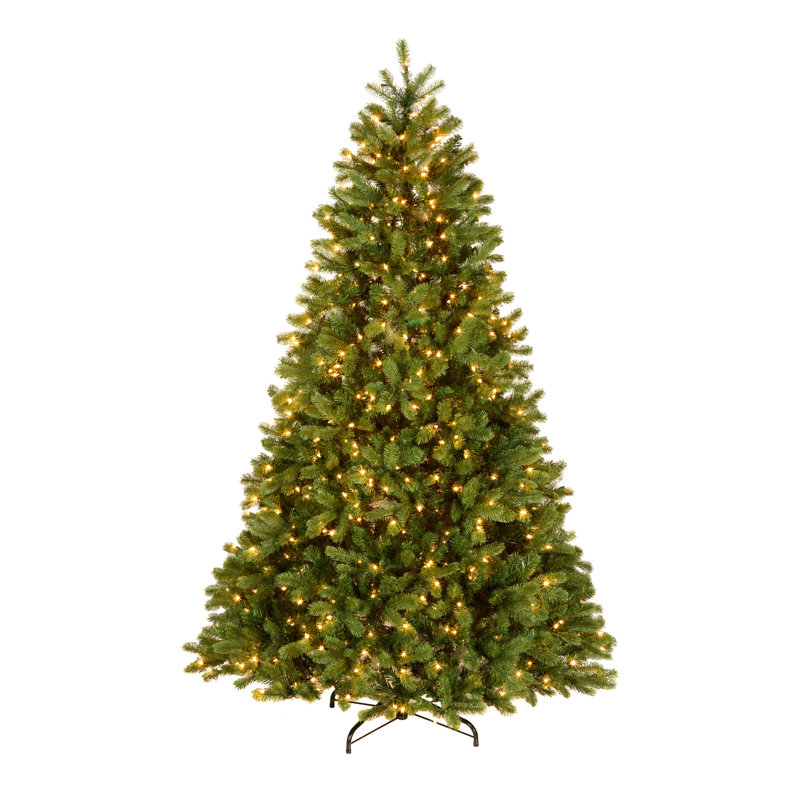 Downswept Douglas Fir Tree with Lights, Clear Light, 7.5'