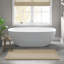 Tapis pour salle de bain 100% coton réversible 100% coton 24 x 60 po avec velours moyen 0,5 po et aspect dense 1 pièce 0,5