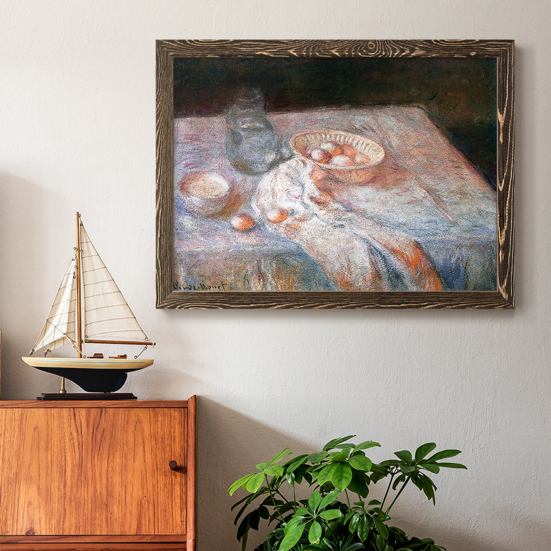 Nature morte avec des œufs en rose, 1907, reproduction d'art sur toile, Noyer, H 14 po x l 20 po x P 1,5 po