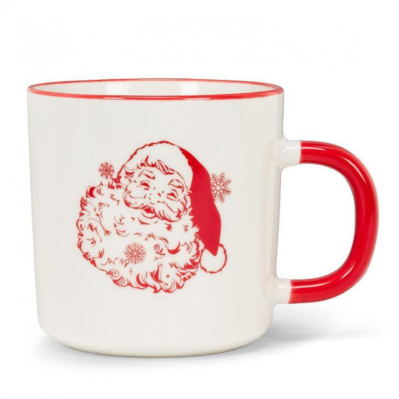 Tasse de père Noël de style rétro
