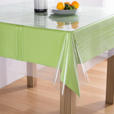 Clear Plastic Tablecloth Protector, Table Cloth Vinyl (60" X 108")