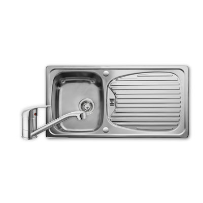 Euroline 950 x 508mm single bowl pack - TMO40