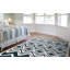 Tapis turquoise / blanc Ewald-29234906