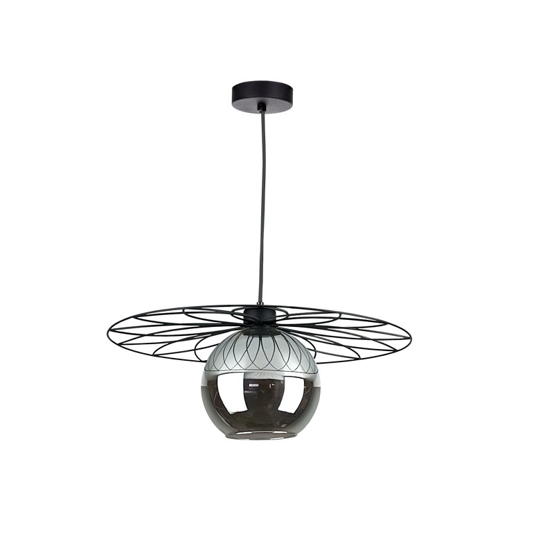 Annastaziah 1 - Light Matte Black Single Pendant, Black