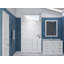 Baignoire de trempage à droite de 26 po x 53 po en blanc avec ensemble de mur de douche 6 po.-23011100-23011101