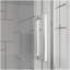 Portes de douche pivotantes, porte de douche battante pliante sans cadre l 30 po x H 72 po, verre trempé transparent de 1/4 po (6 mm), quincaillerie à finition chromée, installation réversible
