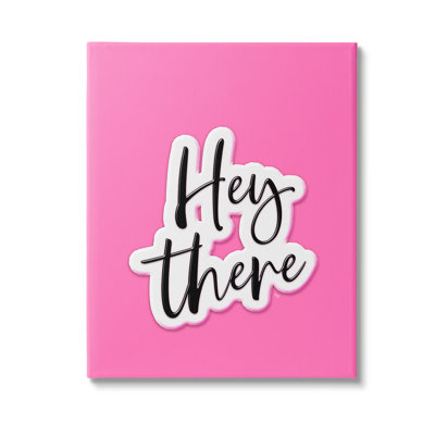 «Bold Hey There», art mural sur toile par Martina Pavlova
