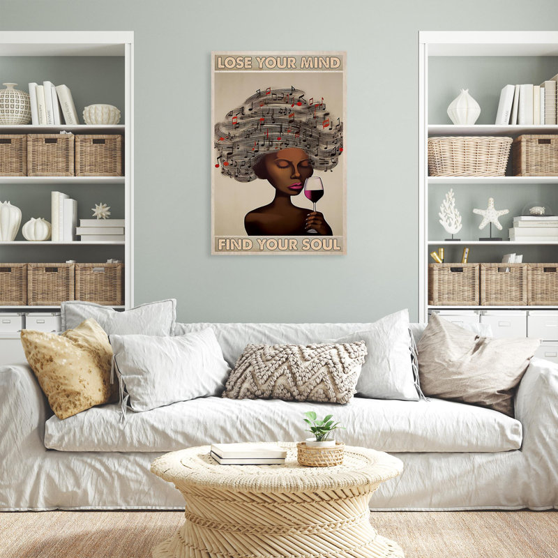 "Guztavo Music Notes Lose Your Mind", impression sur toile, H 36 po x l 24 po x P 1,25 po