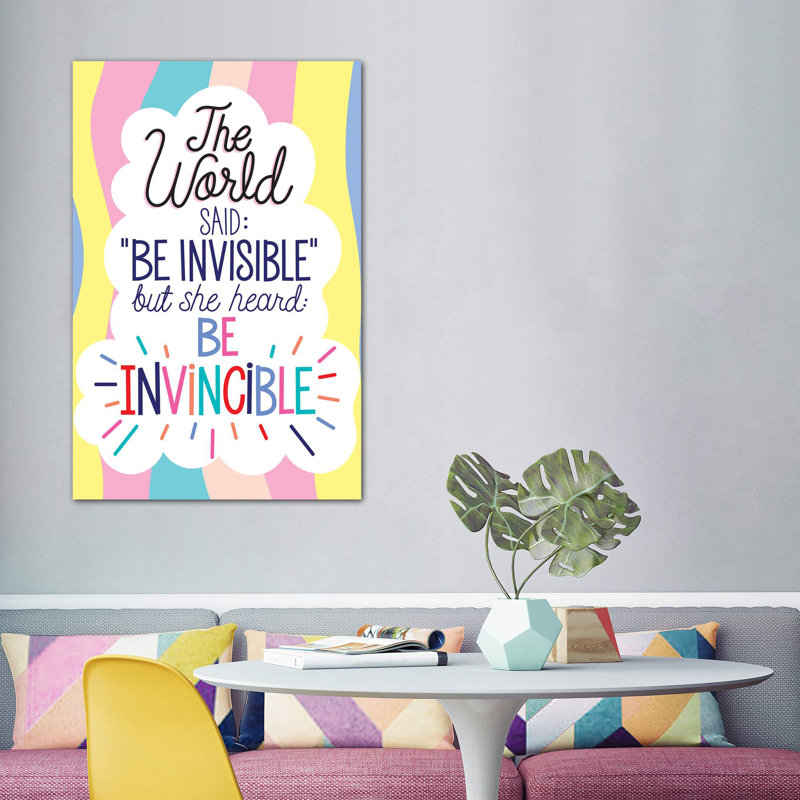 «Everyday Women Power» par Ilis Aviles - reproduction d'art textuel, Toile tendue, Pas de tapis, H 60 po x l 40po x P 1,5 po