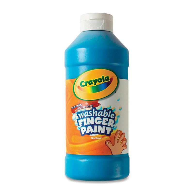 Peinture au doigt lavable, bleu