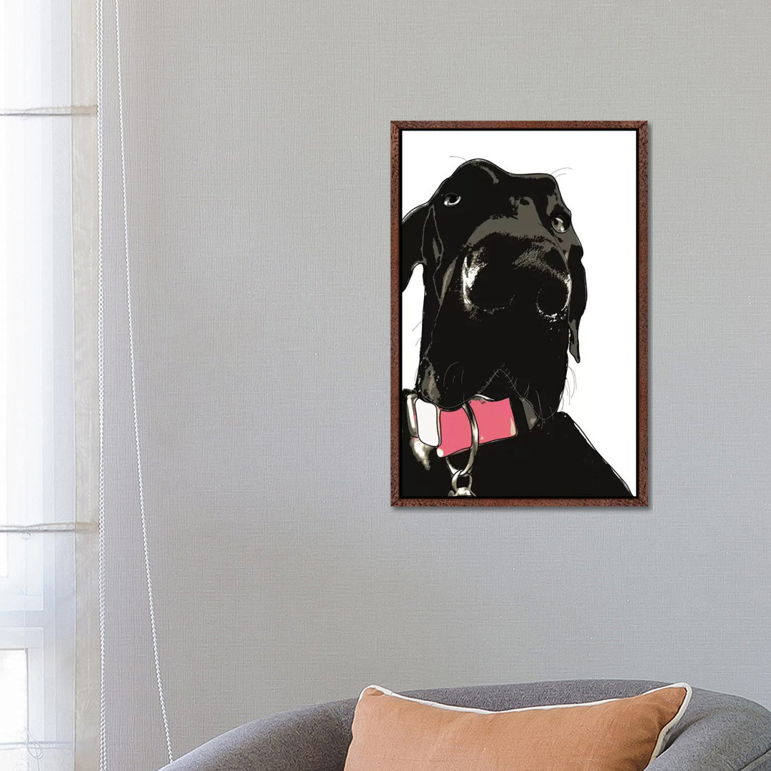 Coaly The Great Dane von Sketch And Paws - Galerie-umwickelte Leinwand Giclée auf Leinwand