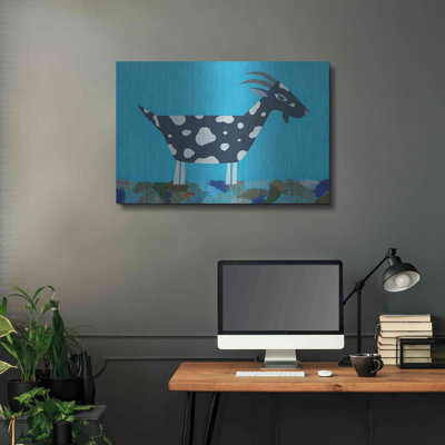 " Luxe Metal Art 'Fergus The Goat By Casey Craig Metal Wall Art " by Casey Craig