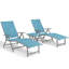 Ensemble de chaises longues inclinables 45 po avec table Cllgone-703205138-703205133