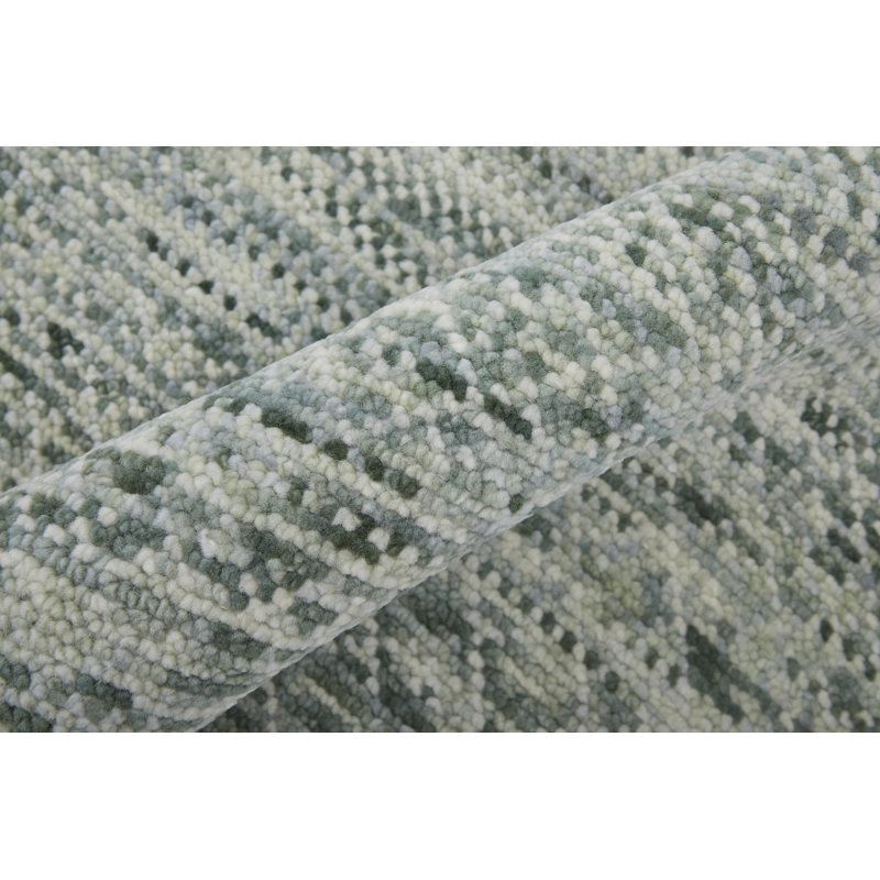 Branson Wool Area Rug in Ivory, Rectangle 5'6" x 8'6"