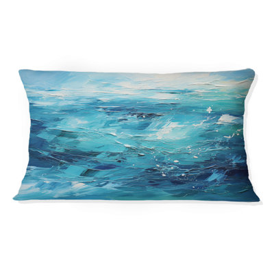 Coussin Cerulean Seascape I - Abstract Landscape