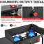 Professional Windproof Camp Stove - Dual Burner 150,000 BTU Propane Grill with Side Tables & Transport Bag