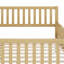 Lit plateforme contemporain en bois avec garde-corps et tiroirs-126553069