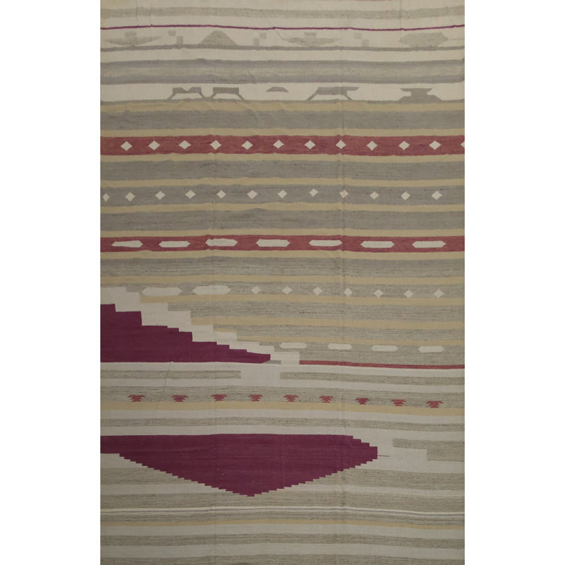 Tapis turc géométrique Kilim 12 x 18