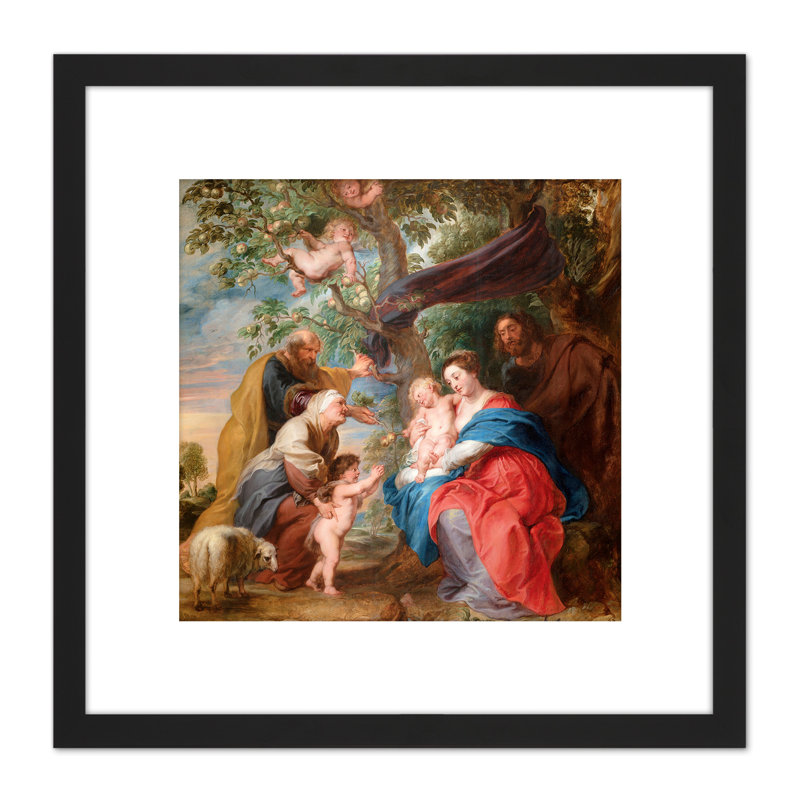 The Holy Family Under An Apple Tree by Peter Paul Rubens - Single Picture Frame Print