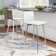 Middlebrook Swivel Upholstered Counter Stool with Metal Frame