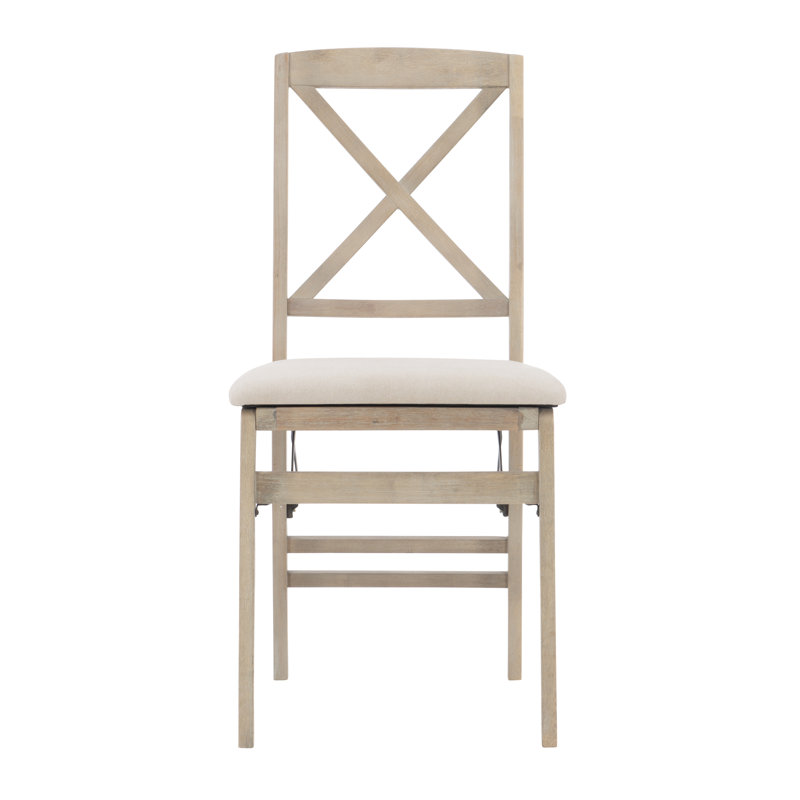 Avel Solid Wood Folding Padded Dining Chair