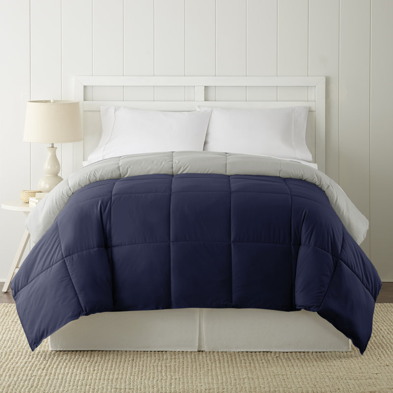Modern Threads Sanctuary by PCT Down Alternative Microfiber Quilted Reversible Comforter & Duvet Insert - Soft, Comfortable Alternative to Goose Down - Bedding for All Seasons
