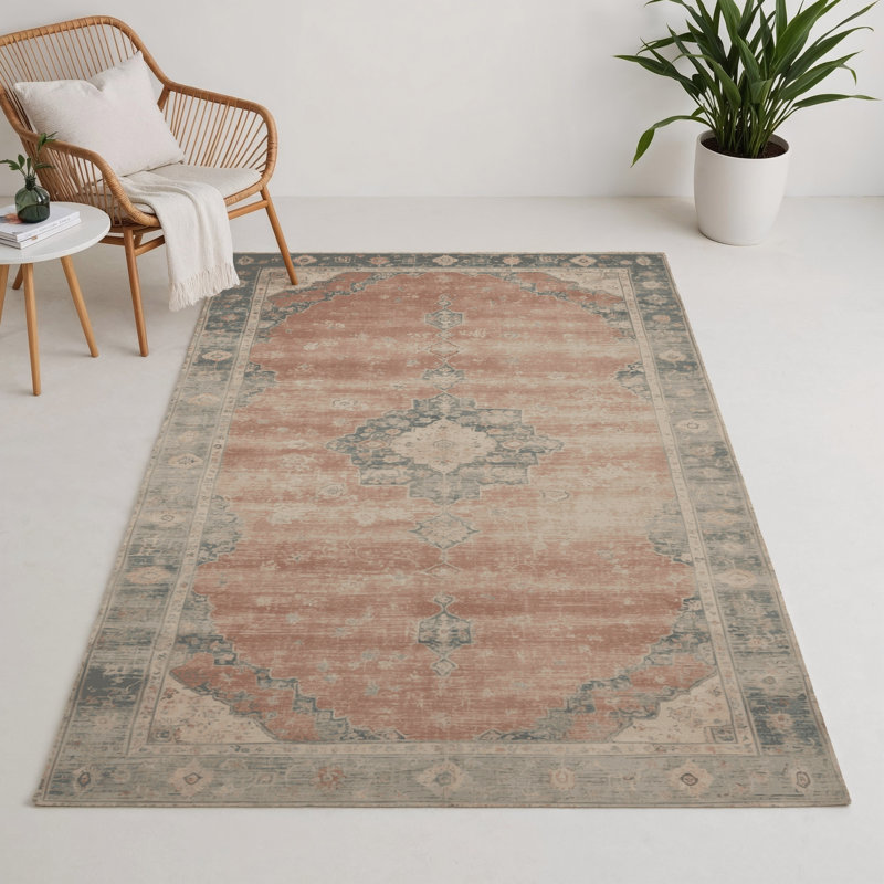 Tapis gris intérieur et extérieur surteint, Rectangle 5 pi x 7 pi