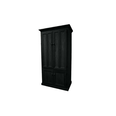 Jazayah Solid Wood Solid Wood Armoire Desk