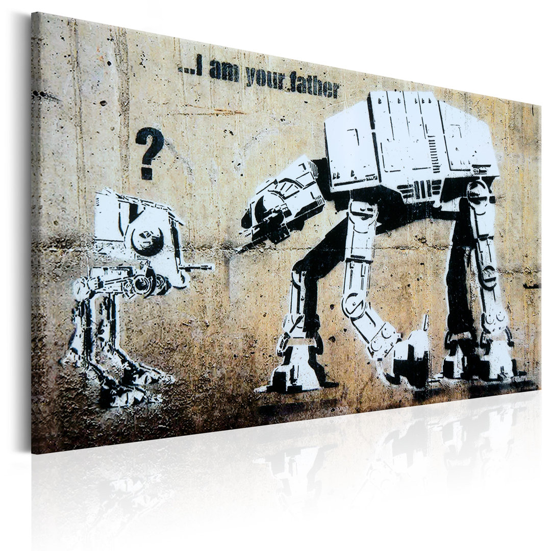 Leinwandbild - I Am Your Father by Banksy