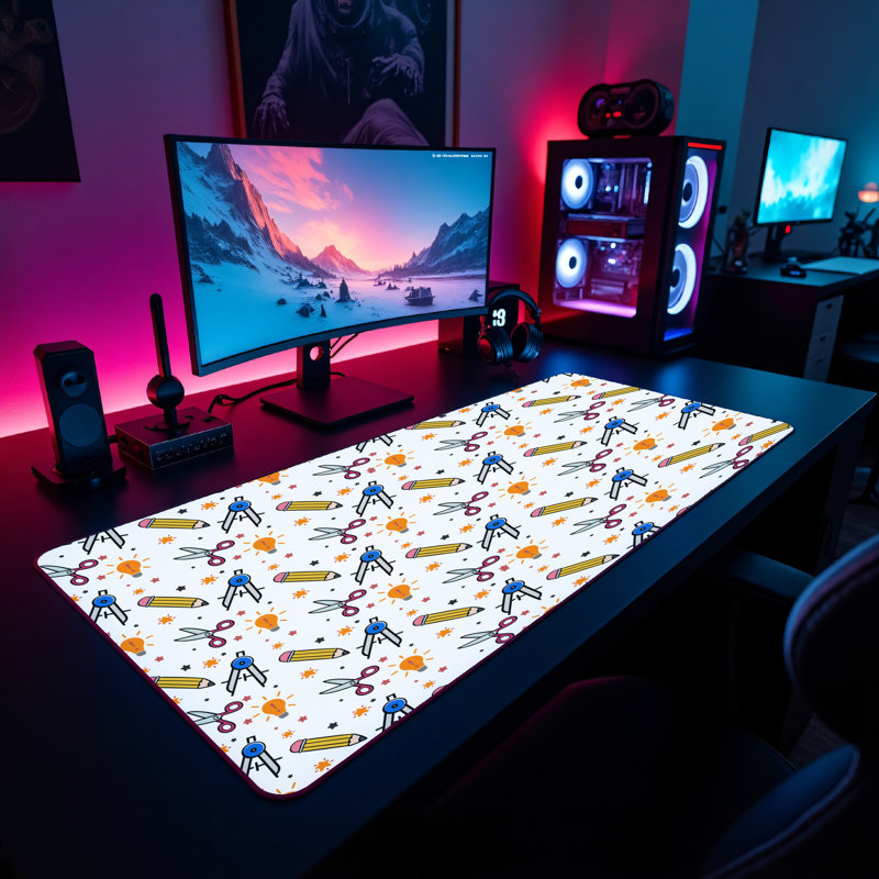 Polyester Desk Pad, 23.6x13.8