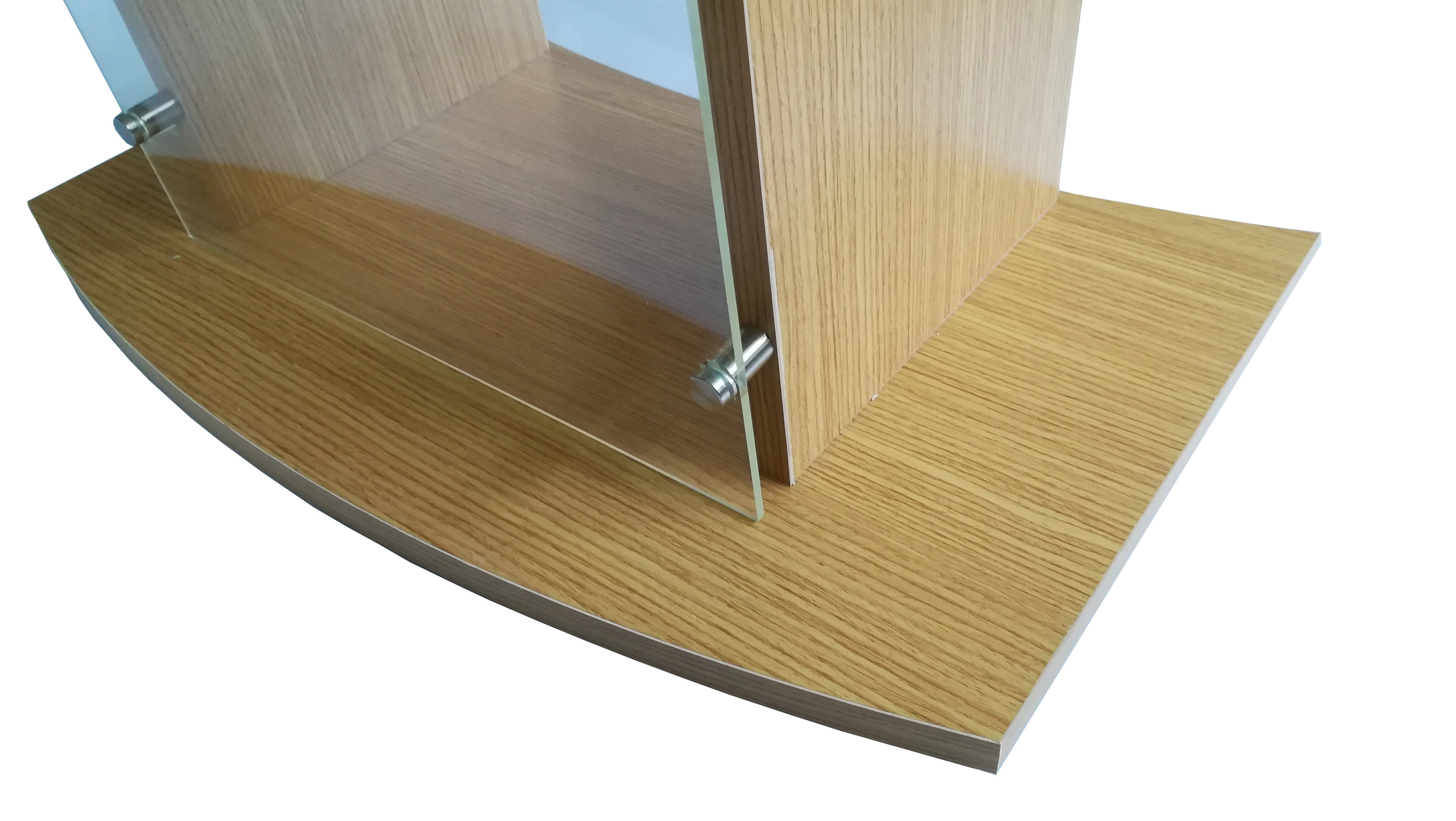 Podium Acrylique LED SOPERIT 110cm - Pupitre Éclairage Bleu Églises/Salles