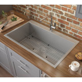 Tirana 33" L x 22" W Drop-in Kitchen Sink