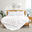 Goose Feather Fibre & Down Blanket, All-Season Bedding Comforter with Satin Trim - Soft Breathable Shell - Perfect for Layering - Machine Washable-102305821-102305823