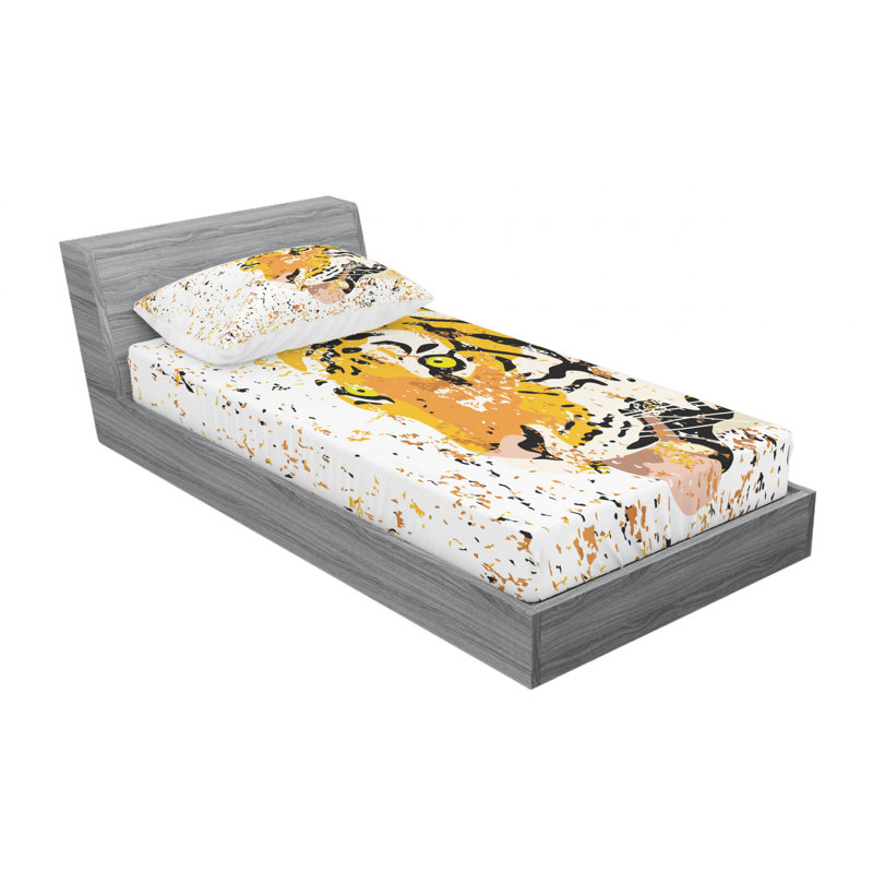 Microfiber Sheet Set, Twin Sheet Set with Fitted Sheet