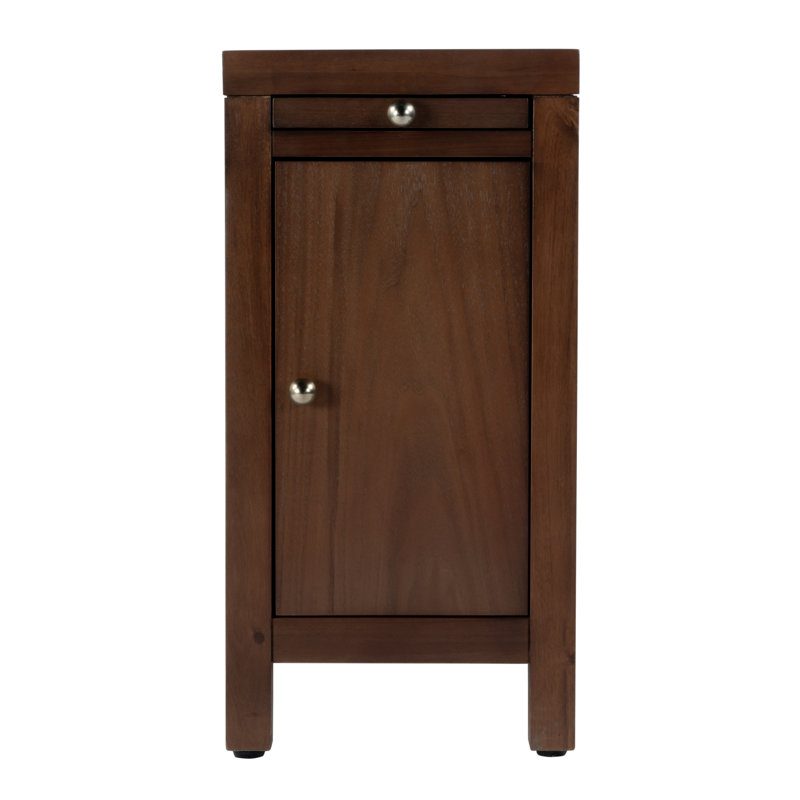 Table de bout avec rangement Celine, Noyer