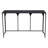 50" Black Steel Frame Console Table