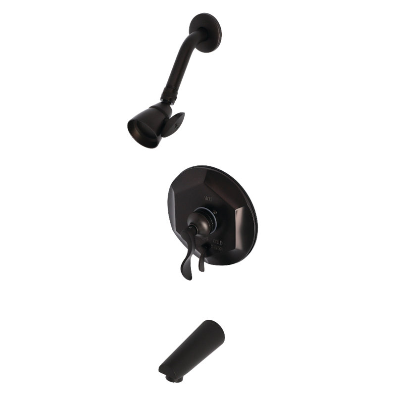 Kingston Brass Single-Handle Pressure Balanced Tub and Shower Faucet, Oil Rubbed Bronze