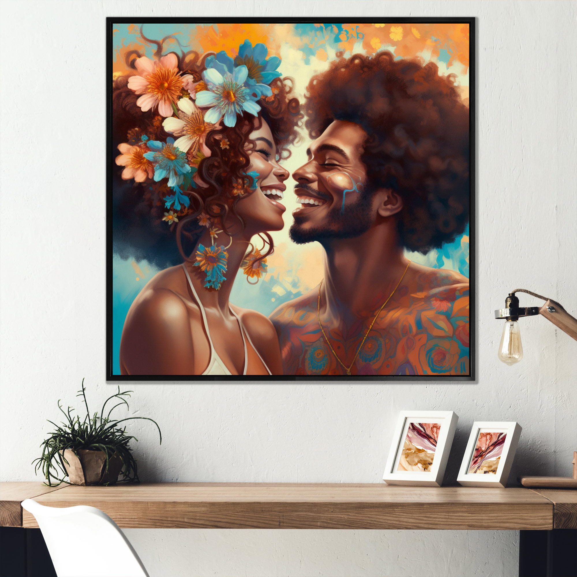 Red Barrel Studio® Beautiful Black Couple In Love I 