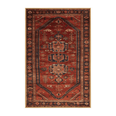 Machine Washable Persian Brown Area Rug