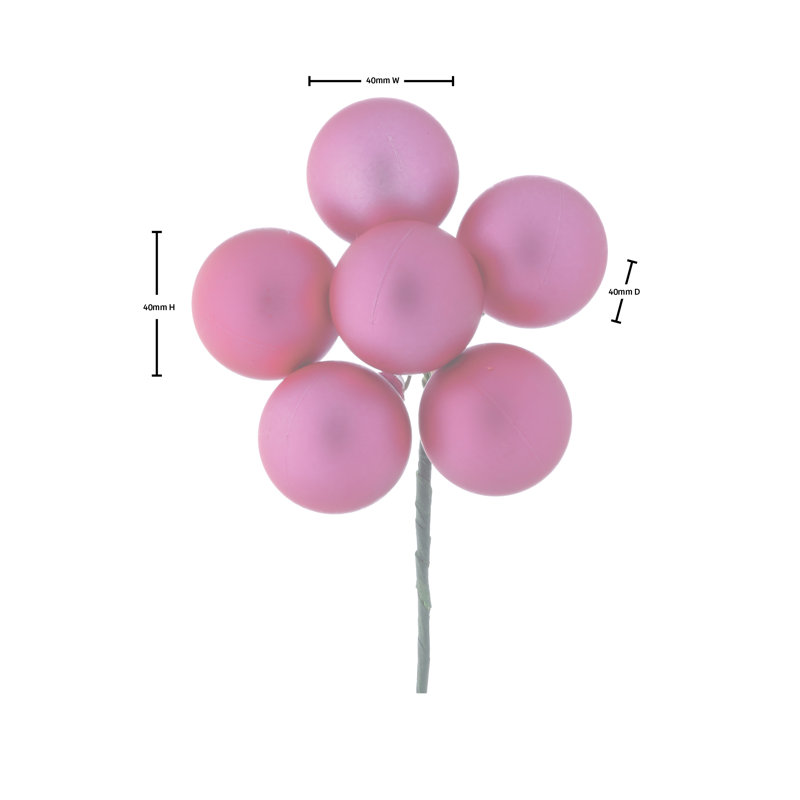 Boule de 40 po 40 po , Rose