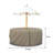 Heavy Duty Multipurpose Waterproof Outdoor Round Dining Table & Chair Set Cover with Umbrella Hole-2090469686-2090469684