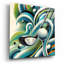  'Golf Abstract' by Rey Klimt Acrylic Glass Wall Art, 12" x 12"